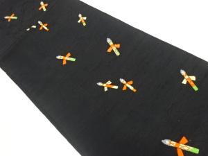 姉さん人形模様織出し袋帯